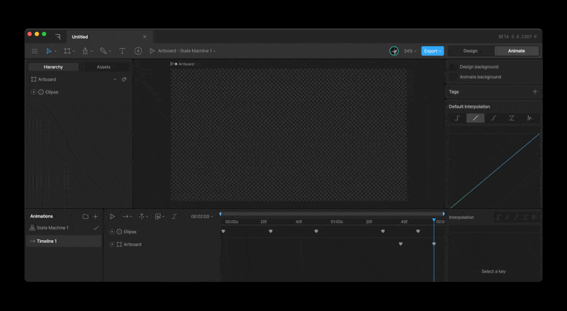Simple animation in Rive