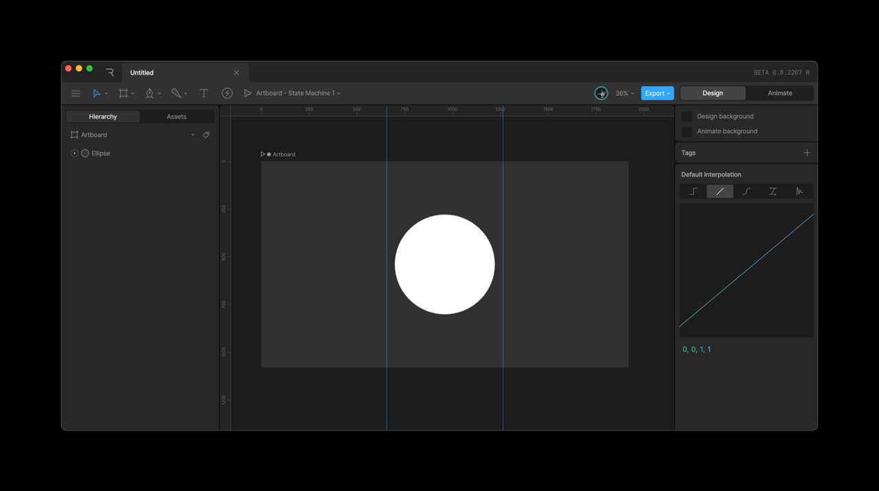 Simple design in Rive
